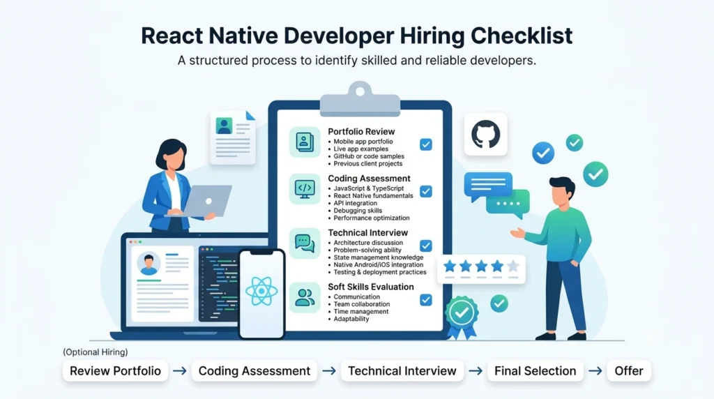 React Native Developer hiring checklist React Native Developer hiring checklist