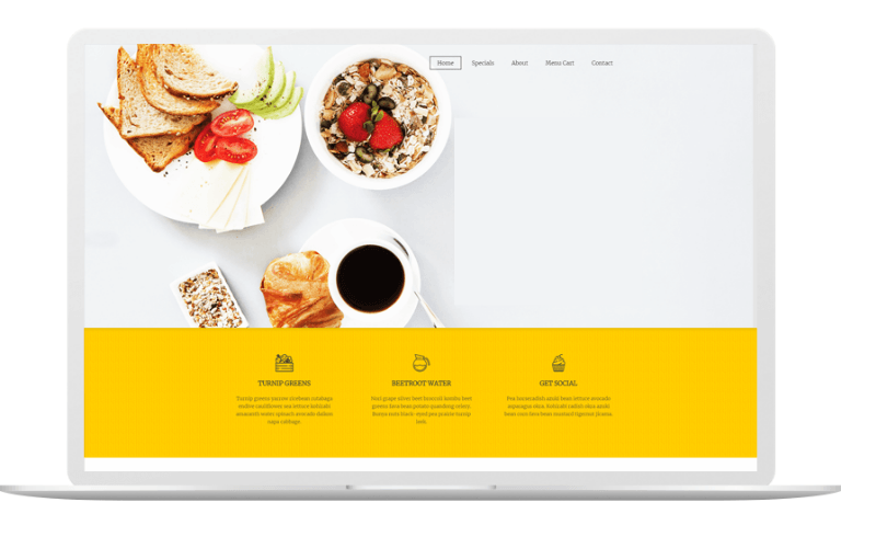 restaurant website development