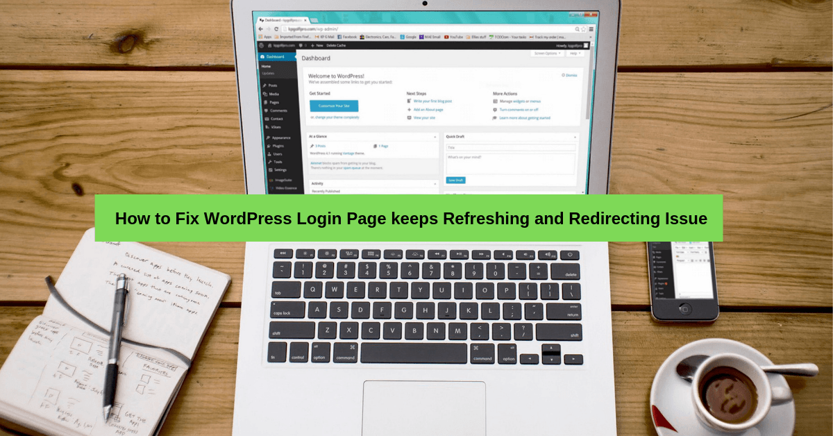 Wordpress login page issue