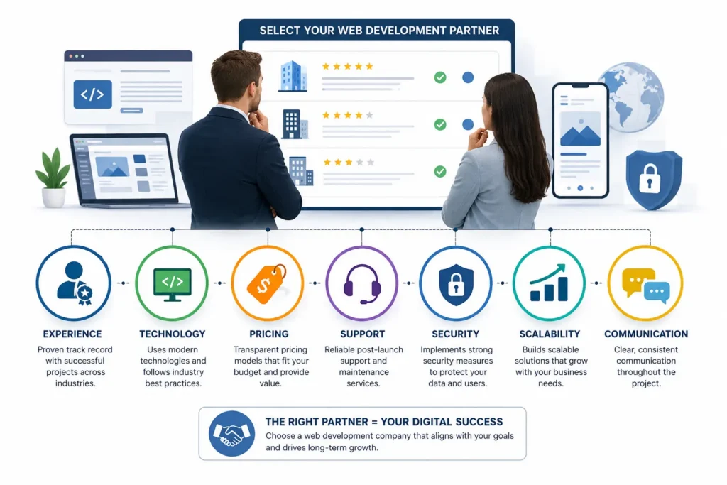 Business choosing a web development company Business choosing a web development company