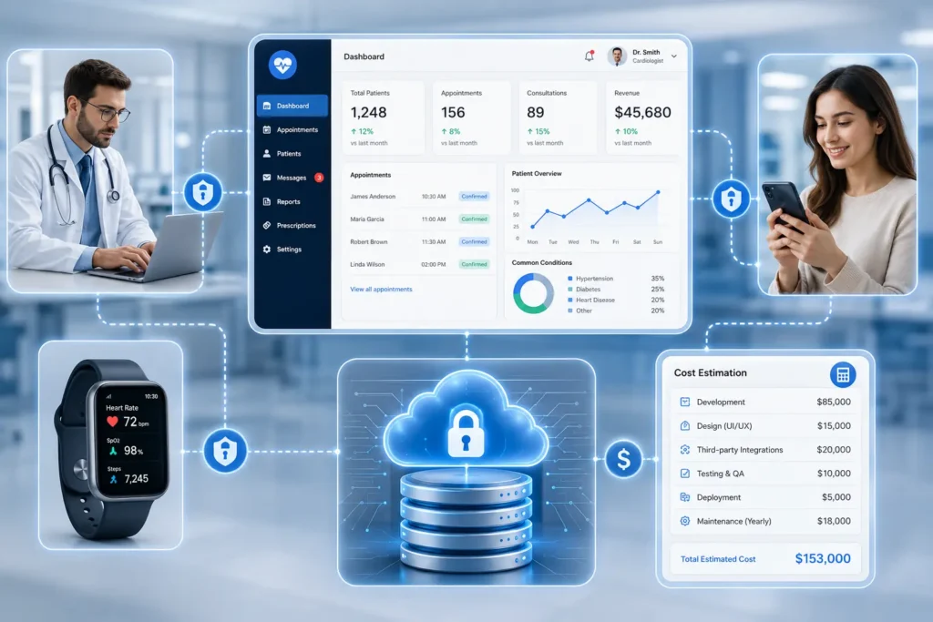 Healthcare app development cost overview Healthcare app development cost overview
