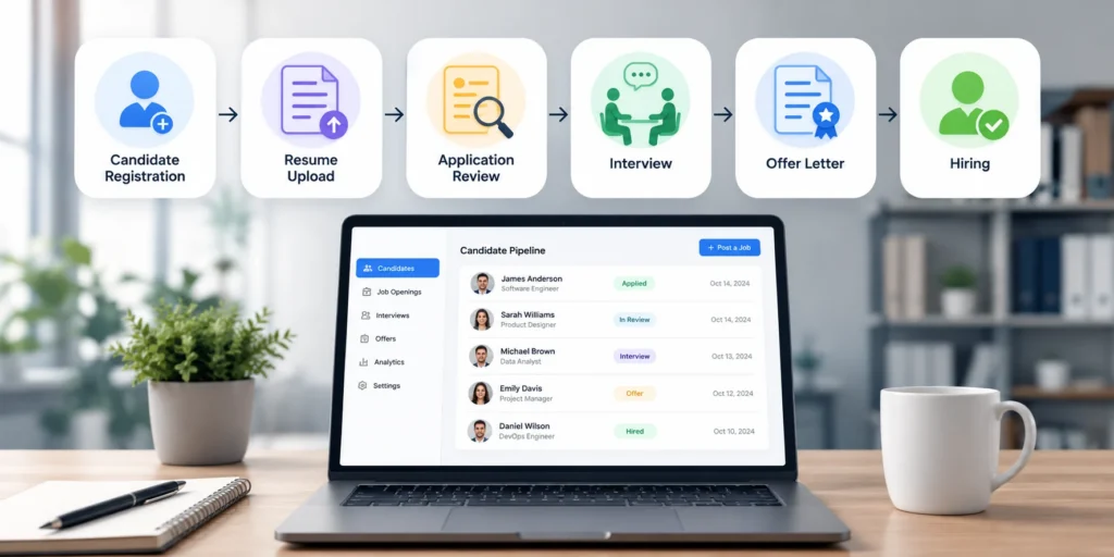 Recruitment app hiring workflow Recruitment app hiring workflow