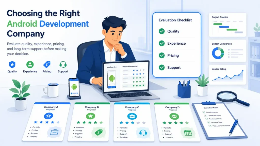 choosing the right Android app development company choosing the right Android app development company