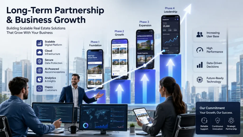 Scalable real estate mobile app supporting business growth Scalable real estate mobile app supporting business growth