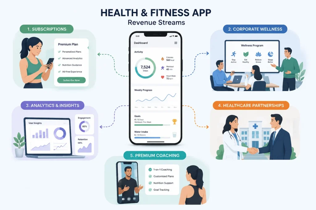 Health and fitness app business revenue model Health and fitness app business revenue model