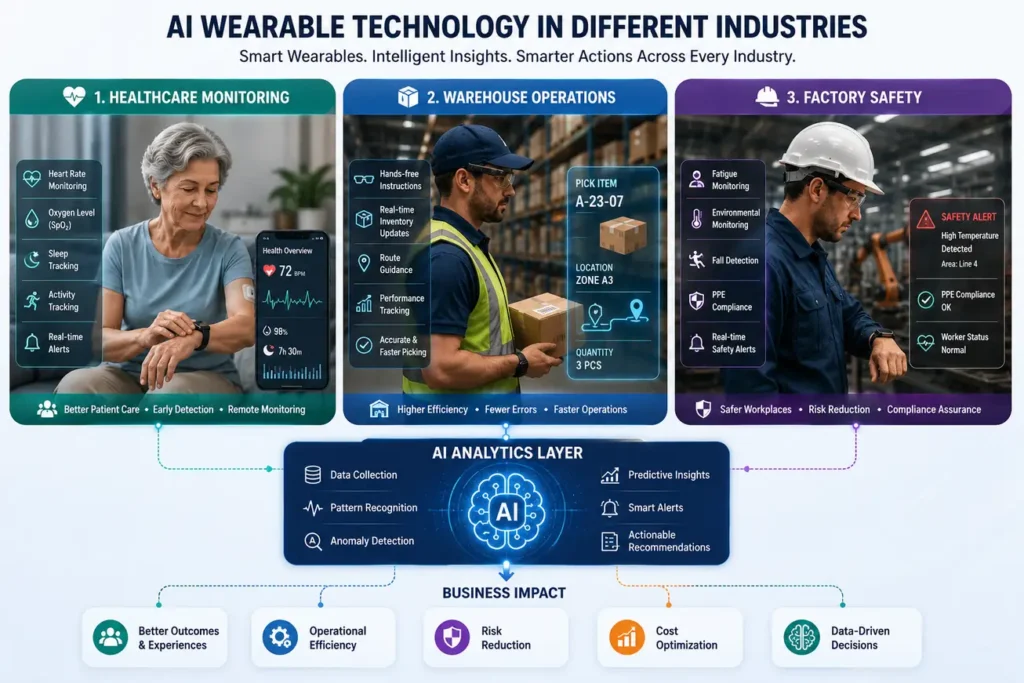 AI wearables in healthcare, logistics and manufacturing AI wearables in healthcare, logistics and manufacturing