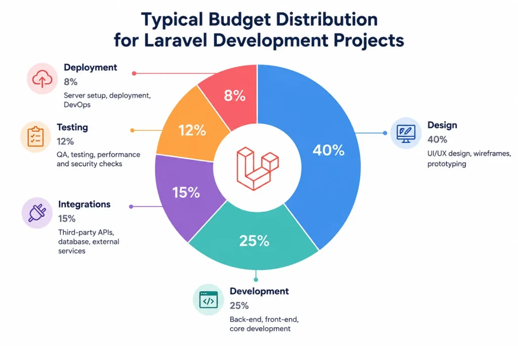 Laravel cost breakdown chart Laravel cost breakdown chart
