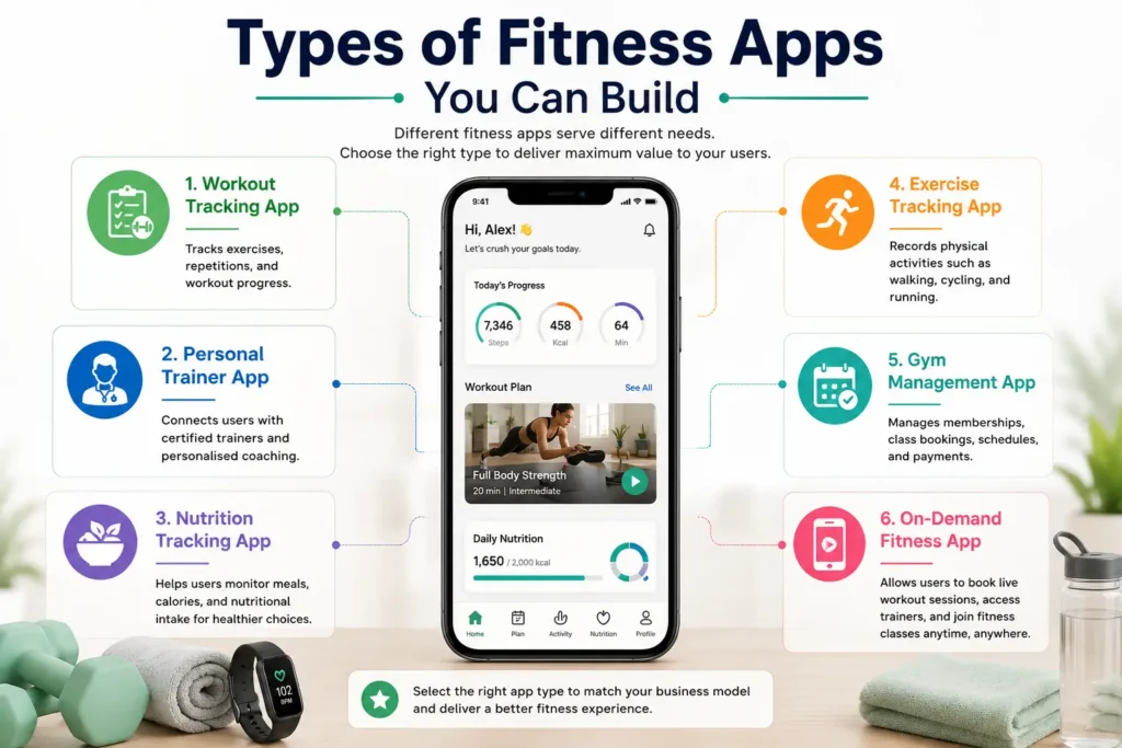 Types of fitness apps Types of fitness apps