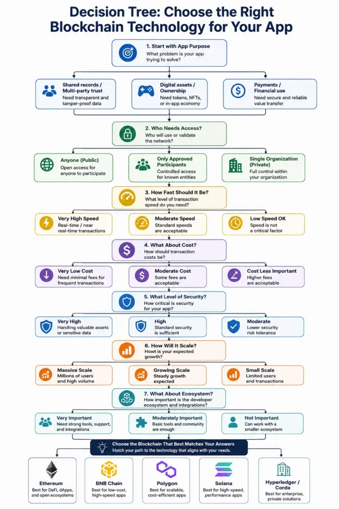 Blockchain technology selection process Blockchain technology selection process