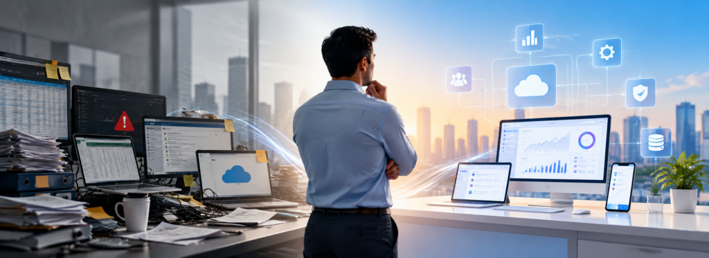 Business outgrowing its current software stack and moving to modern, scalable technology Business outgrowing its current software stack and moving to modern, scalable technology