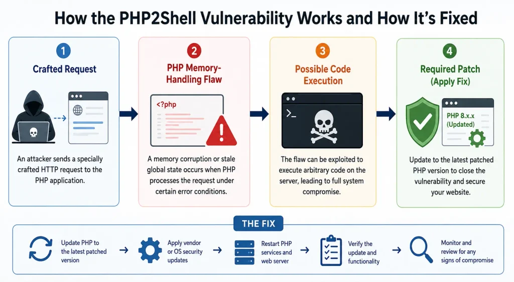 PHP2Shell vulnerability attack flow and patch process PHP2Shell vulnerability attack flow and patch process